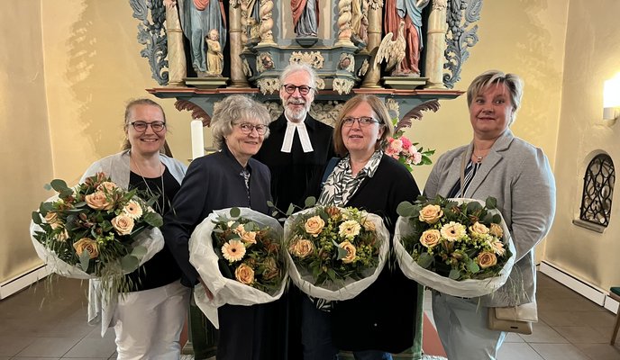 Die aus dem Kirchenvorstand ausscheidenden Mitglieder